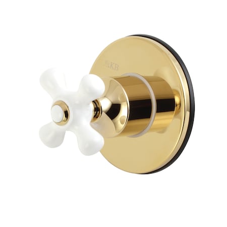 Kingston Brass KS3032PX Single-Handle Three-Way Diverter Valve with Trim Kit KS3032PX